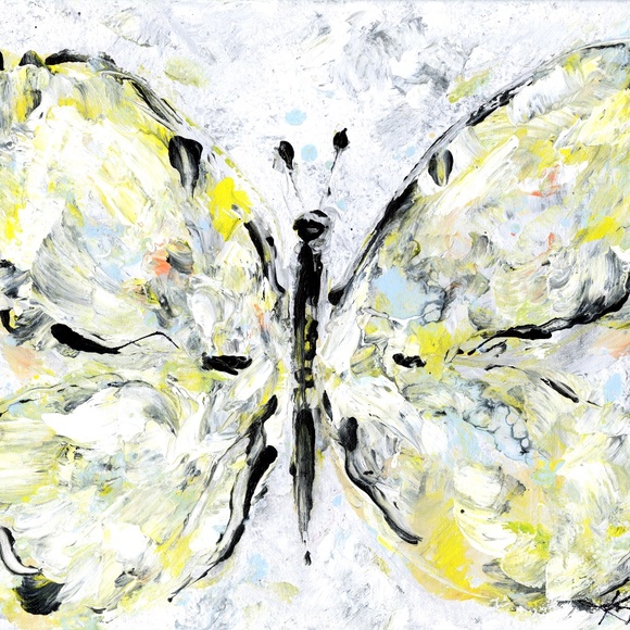 Original Abstract Painting on Canvas, Ready to hang, Butterfly Whispers 1 - Picture 3 of 8